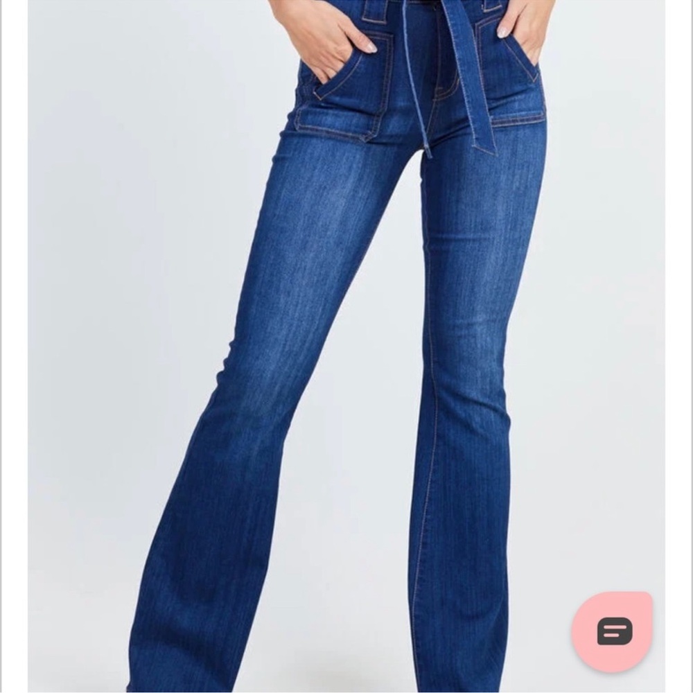 Altar'd State Light Blue Wide Leg Jeans - Picture 10 of 10